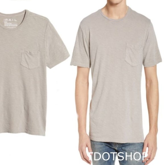 The Rails Garment Washed Pocket Crewneck T Shirt - Picture 3 of 11